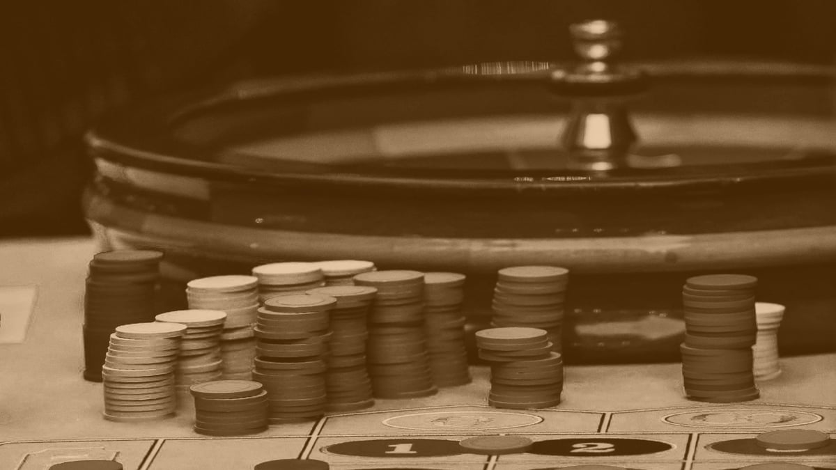 Ett roulette i Golden Bull live casino.