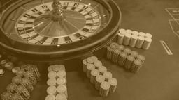 Ett spelbord som används för Lightning Roulette på 1x2.
